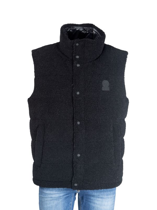 Ciesse Piumini Giacca da Uomo a Gilet con Inserti in Teddy Azzurra Sport