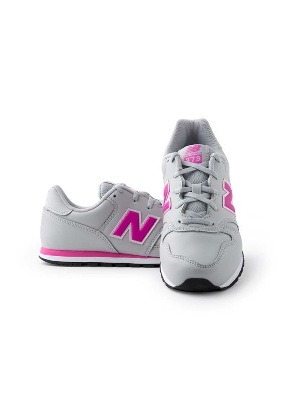 New Balance Scarpa da Ragazzo con Lacci Pelle Azzurra Sport