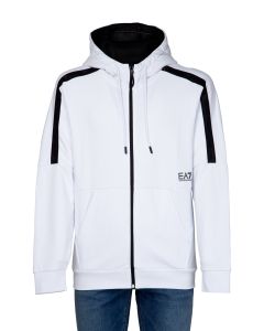 Felpa EA7 da Uomo con Zip e Cappuccio