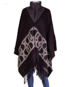 Liu Jo Poncho da Donna con Zip al Collo