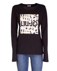 Liu Jo T-shirt da Donna a Maniche Lunghe con Stampa