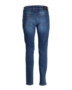 Jeckerson Jeans da Uomo con Toppe in Alcantara