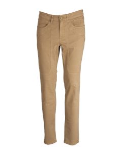 Jeckerson Pantalone da Uomo con Toppa in Gabardina