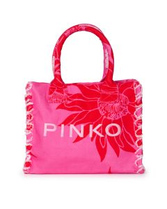 Pinko women’s Canvas Handbag with Printed Logo