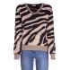 Liu Jo Pullover Donna a V con motivo Animalier