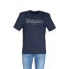 T-shirt Blauer da Uomo con Logo a Manica Corta