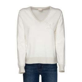 Liu-Jo Pullover da Donna a V - Azzurra Sport